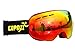 Kids Ski Goggles, COPOZZ Children Snow Glasses with Detachable Wide Vision Double Anti-fog Spherical Lens UV400 Protection for Youth Girls Boys Skiing Snowboarding Outdoor Sport
