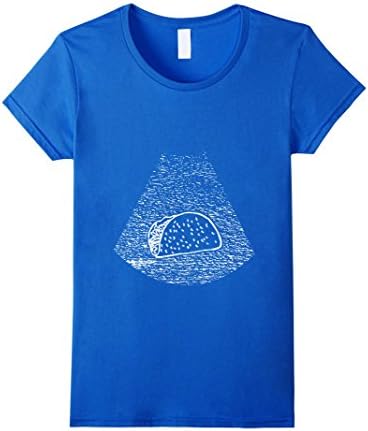 Women's Ultrasound Tacos Maternity Pregnancy T Shirt Small Royal Blue