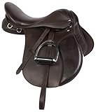 AceRugs Premium Brown Leather English All Purpose Close Contact Jumping Horse Saddle TACK Starter Package Set 15 16 17 18