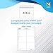 Mata1 Card Protector (Clear, 4x3 Inch, 100 Pack), Waterproof Horizontal Plastic Badge Holder for ID Name Badge with Zipper