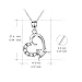 POPLYKE Sterling Silver Love Heart Pendant Necklace for Women (A-heart necklace)