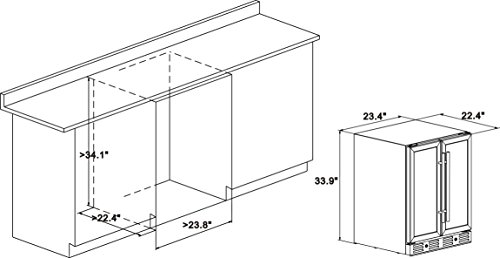 6 Kalamera+Wine+Cooler+Freestanding+Temperature