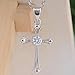 Cy trendy Fine Jewelry 925 Sterling Silver Plating Chic Cross Crystal Pendant Paul Furious Element Necklace