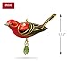 Hallmark Keepsake Mini Christmas Ornament 2018 Year Dated, Red Tanager Bird Miniature, 1.13