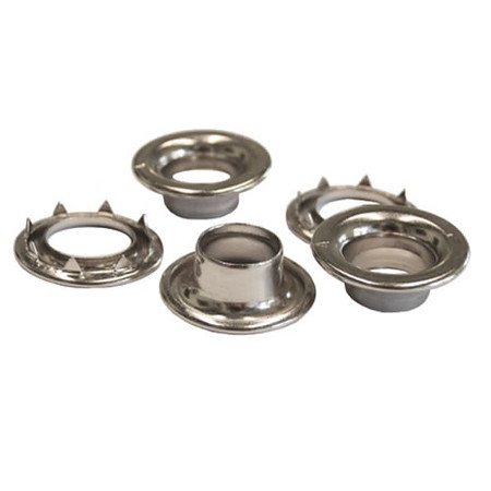 Click Here to See More Images 50 QTY-Osborne-No. N2-2-NICKEL Grommets & Spur Washers, size 2. (13148)