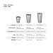 Klean Kanteen Single Wall Stainless Steel Cups, Pint Glasses in 10oz/16oz/20oz, 1 Pack