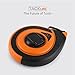 Tacklife TM-C01 Classic Manual Fiber Glass Tape Measure 66Ft with Double-Sided Scale of Inch and Metric Measuring Orange/Black for Construction, Home, Carpentry