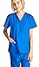 Dagacci Medical Uniform Woman and Man Scrub Set Unisex Medical Scrub Top and Pant, ROYAL, XL