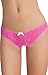 Cruiize 3 Pack Womens Splice Sexy Lace Crotchless G-String Panty