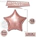 Rose Gold Happy Birthday Balloons – 13 Pieces, 16 inch | Rose Gold Balloon for Birthday Decorations | Rose Gold Happy Birthday Banner | Rose Gold Latex Balloons with Star Foil Balloons for Birthday