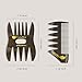 5 PCS Hair Comb Styling Set Barber Hairstylist Accessories - Professional Shaping & Teasing Wet Combs Tools with Packaging Bag, Anti Static Hair Brush for Men Boys