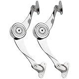 douper Folding Lid Support Tilt Up Door Hinge Kit Opened Length 7-7/10" Pack of 2