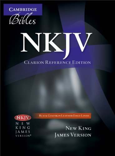 NKJV Clarion Reference Bible NK486:XE Black Goatskin Leather