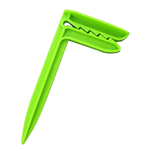 Wenosda Beach Towel Anchor Stakes Clips Blanket Picnic Fasten Pegs Set for Camping Travel & Beach Day (green + orange)