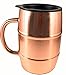 Polar Mugs Double Wall Air Insulated Stainless Steel Mug with Lid and Bottle Opener, 16.9-Ounce, Copper