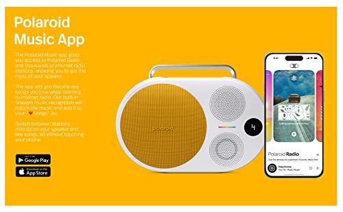 Polaroid P4 Music Player (Black) – Powerful Large Room Wireless Bluetooth Speaker Rechargeable with Dual Stereo Pairing