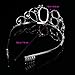 FRCOLOR Happy Birthday 80th Crystal Rhinestone Tiara Crown