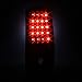AKKON - For 2000-2006 Suburban Tahoe Yukon XL Denali Liftgate Model Style G2 Black C-Sty LED Tail Lights Brake Lamps Pair