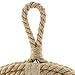 Stonebriar Decorative Oval Rope Mirror with Hanging Loop, Unique Wall Décor