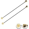 POBADY 2PCS U.FL IPEX IPX Male to Female 1.13mm Mini-Coaxial Pigtail Cable 5cm /2 inch