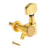 Kmise A2425 of 3L3R K-803 Guitar-String Tuning Pegs Tuners Machine Heads, Gold