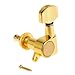 Kmise A2425 of 3L3R K-803 Guitar-String Tuning Pegs Tuners Machine Heads, Gold