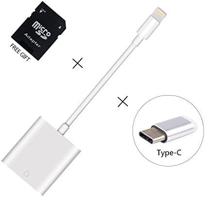 DespFul Trail Game Camera Card Viewer Reader,SD Card Camera Reader Adapter for Apple iPhone 5 &amp; iPad Air