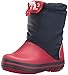 Crocs Crocband LodgePoint Pull-On Boot (Toddler/Little Kid), Navy/Red, 12 M US Little Kid