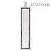 Rosebeading 20 Count Antique Silver Pendant Trays with 10x50mm Rectangle Blank Bezel - Bezel Pendant for Custom Photos
