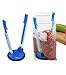  Sous Vide Bags Kit-24 Food Vacuum Sealed Bags,1 Pump,1 Baggy Rack,4 Sous Vide Clips,Reusable Sous Vide Vacuum Sealed Bags for Food Storage and Cooking 