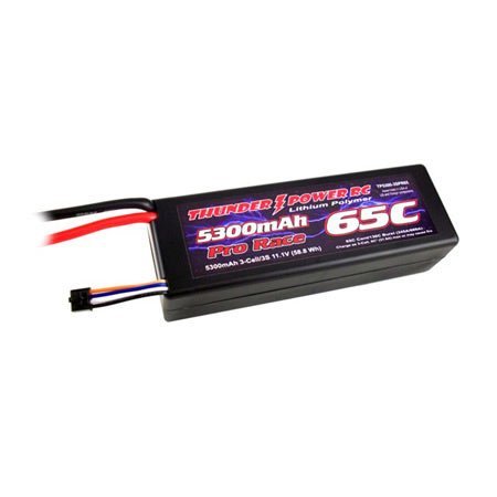 5300mAh 3S 11.1V G6 Pro Race 65C LiPo w/Case,Deans