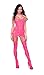 Dreamgirl Women's Lace Fishnet Halter Garter Dress