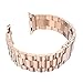 eLander 42mm Stainless Steel Metal Strap Business Replacement band for Apple Watch Series 3 Series 2 Series 1 Sport and Edition (42mm Rose Gold)