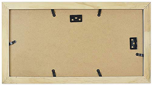 Golden State Art, 7x14 Black Photo Wood Collage Frame with Mat displays (3) 4