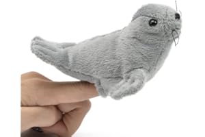 Unipak 1155SEG Grey Seal Plush Finger Puppet, 5-inch Length