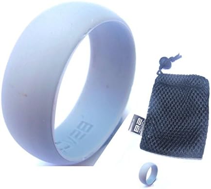 Men's Silicone Wedding Ring Band With Gift Box. Black, Blue... Perfect Husband Gifts From Wife