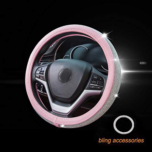 2 Steering+Rhinestones+Universal+Anti+Slip+Protector