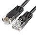 Cmple - Cat5e Network Ethernet Cable - Computer LAN Cable 1Gbps - 350 MHz, Gold Plated RJ45 Connectors - 25 Feet Black