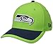 New Era NFL Seattle Seahawks 2015 Reverse 39Thirty Stretch Fit Cap, Medium/Large, Green
