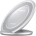 Samsung Qi Certified Fast Charge Wireless Charging Pad + Stand - Supports wireless charging on Qi compatible smartphones - Silver