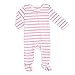 aden by aden + anais Baby Long Sleeve Zip One-Piece; Stripe Dot; 0-3M