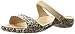 crocs Women's Cleo V Graphic Flat Sandal, Leopard/Black, 9 M US