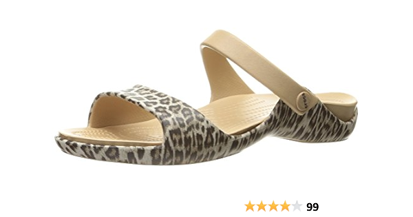 crocs women's cleo v flat sandal