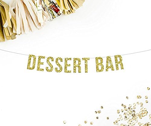 Dessert Bar Party Banner | wedding reception decor candy sweets bar table sign