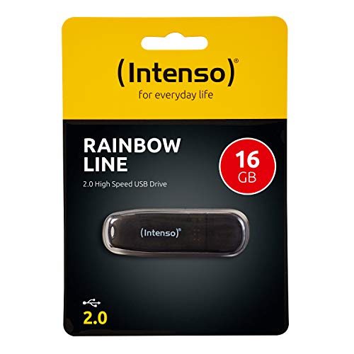 Intenso Rainbow Line 16 GB USB-Stick USB 2.0 Schwarz – Bild 4