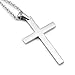 Sirius Jewelry Stainless Steel Cross Pendant Chain Necklace for Men Women, 22‘’ 24 26 inches