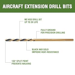HLOFIZI 1/2" x 12" Extra Long Drill Bit
