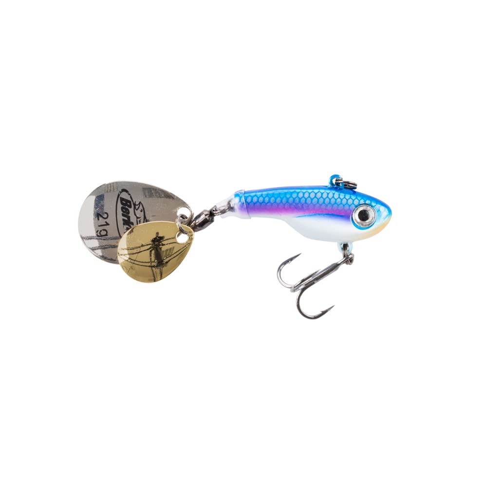 Berkley Pulse Spintail, Jig Lure with Spinner Blade & Berkley Fusion Treble Hook - Long Casting Hard Bait for Perch, Trout, Pike, Unisex, Wagasaki, 21g | 75mm