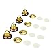 LAMPTOP 4 PCS Golden-Plated Speaker Pad