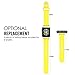 MoKo Apple Watch Band Series 1 Series 2, Soft Silicone Replacement Sports Band for 42mm Apple Watch 2015 & 2016 All Models, YELLOW (Not fit 38mm Versions)